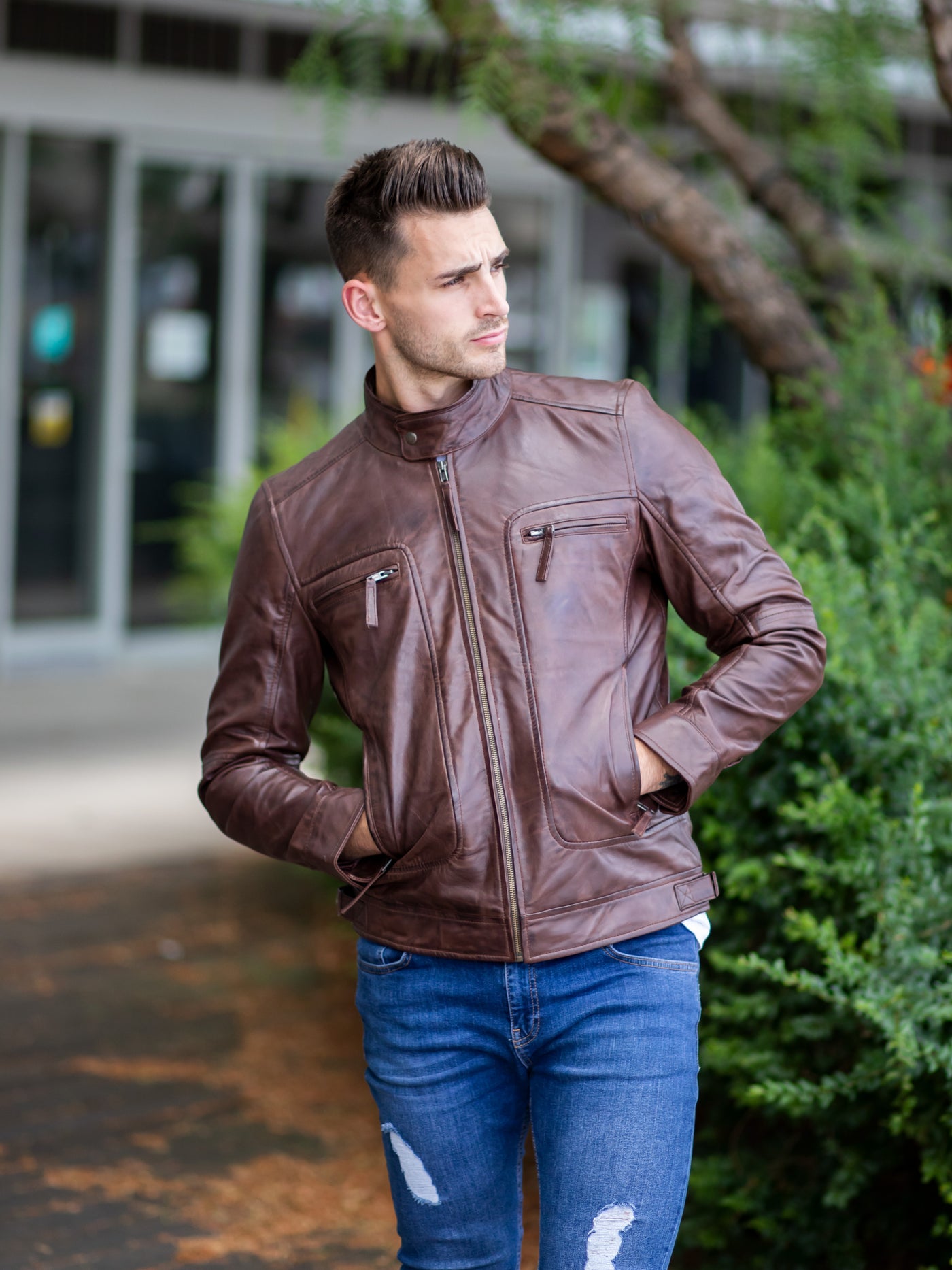Bradford Brown Leather Jacket
