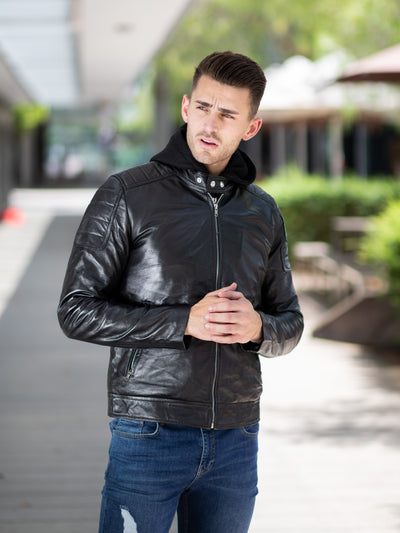 Aziel Black Leather Jacket