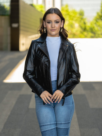Bellona Black Leather Jacket