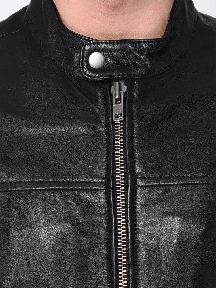 Kurt - Black Leather Jacket