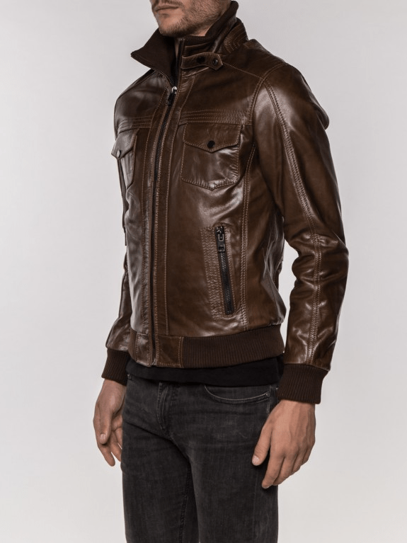 Sculpt Australia mens leather jacket Paul Brown Leather Jacket