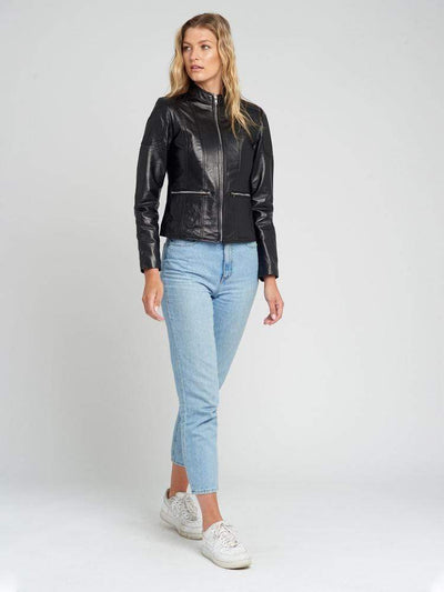 Sculpt Australia womens leather jacket Jennie Black Leather Jacket