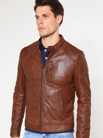 Baldie Tanned Leather Jacket