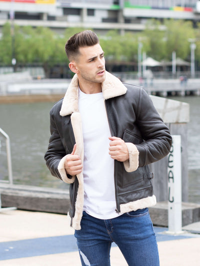 Airforce Shearling Leather Jacket