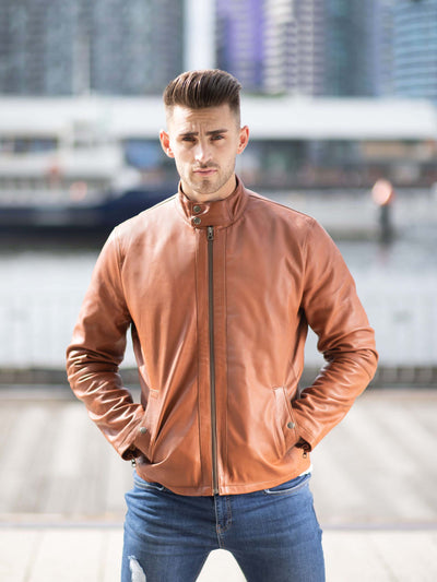Aiden Tanned Leather Jacket