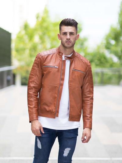 Casper Tanned Leather Jacket