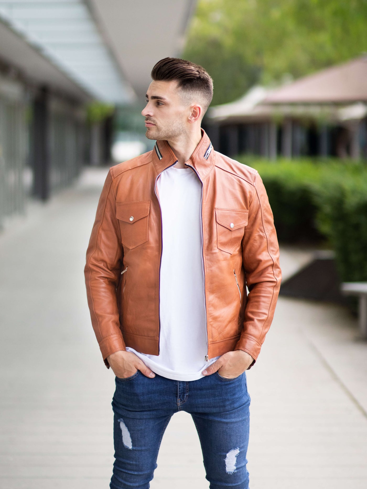 Maynard Tanned Leather Jacket