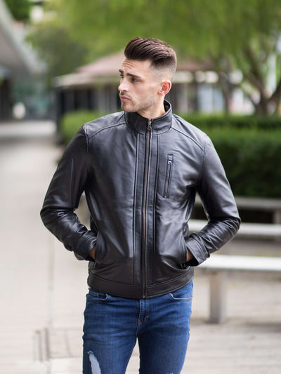 Finlay Black Leather Jacket
