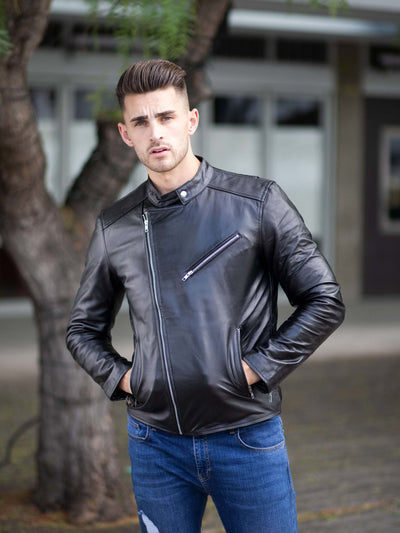 Kenji Black Leather Jacket