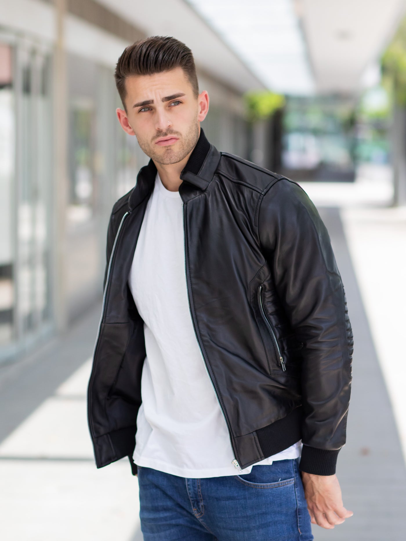 Mateo Black Leather Jacket