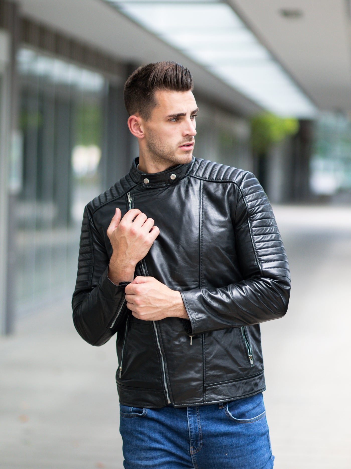 Orson Black Leather Jacket