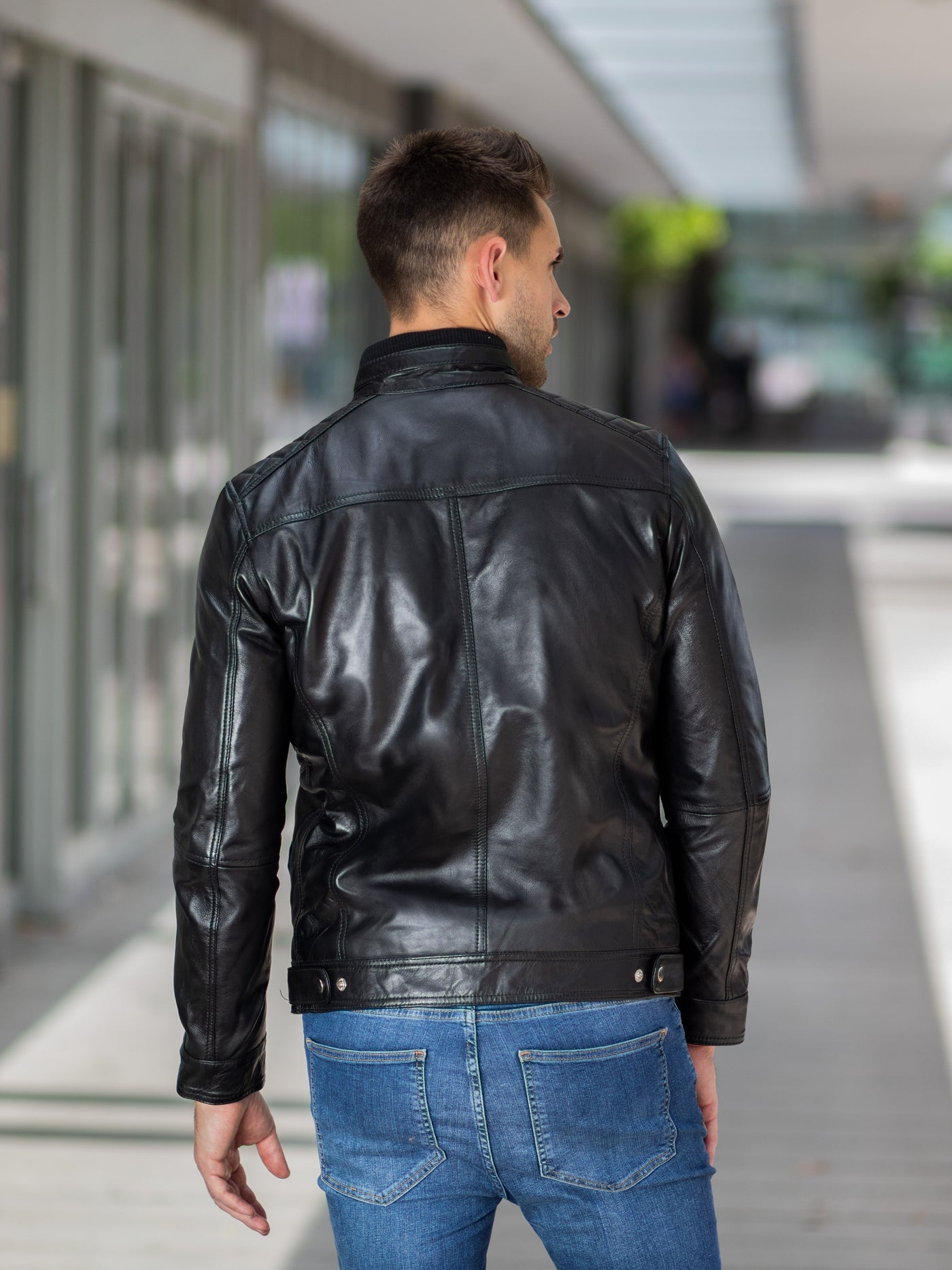 Reggie Black Leather Jacket – Sculpt Leather Jackets