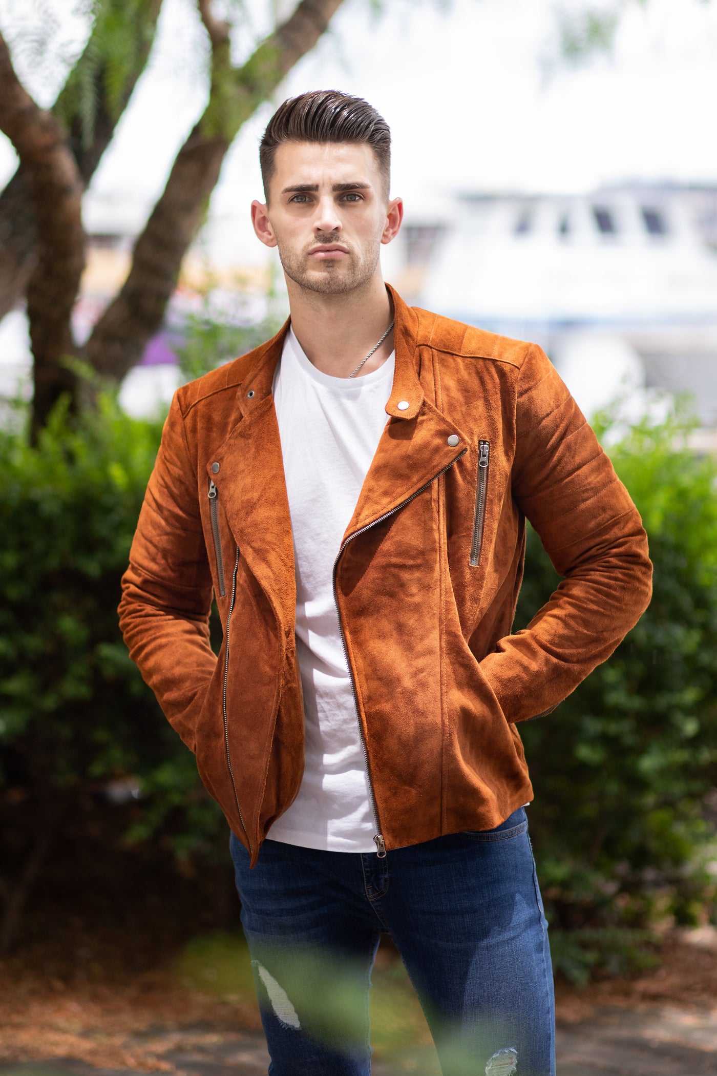 Rhodes Suede Leather Jacket