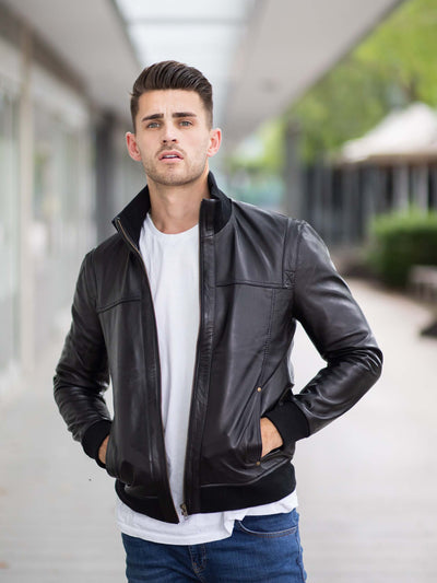 Rehan Black Leather Jacket