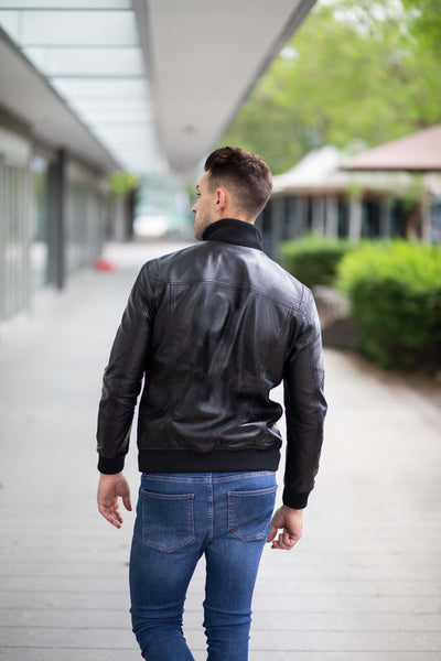 Rehan Black Leather Jacket