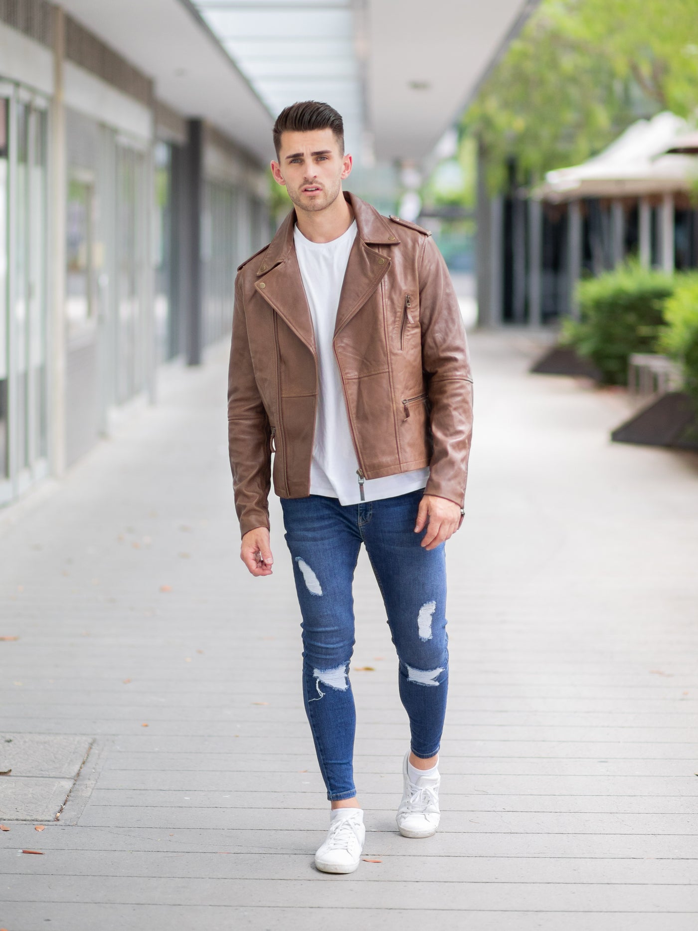 Rush Brown Leather Jacket