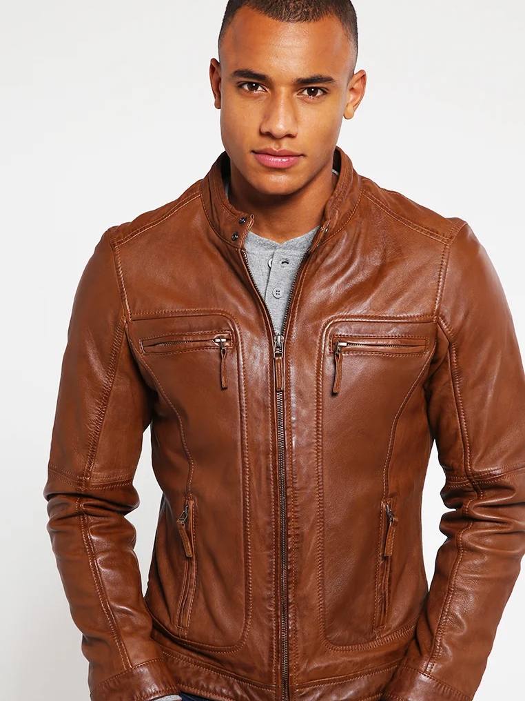 Casey Tanned Leather Jacket