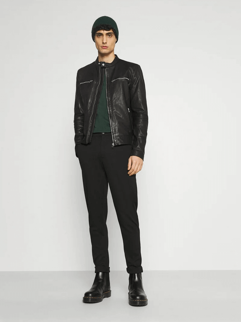 Ronnie Black Leather Jacket