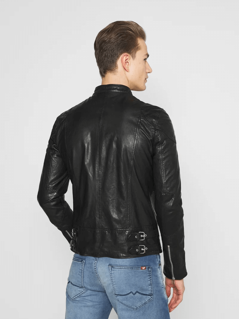 Arnie Black Leather Jacket