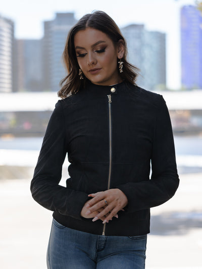 Aviva Suede Leather Jacket