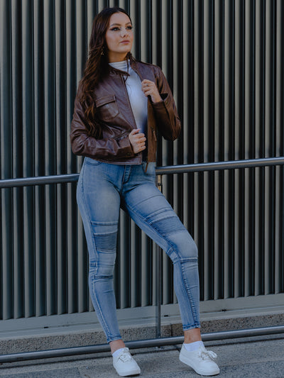 Valencia Brown Leather Jacket