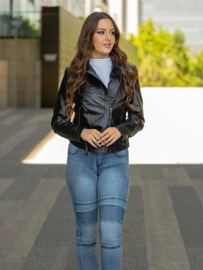 Bellona Black Leather Jacket