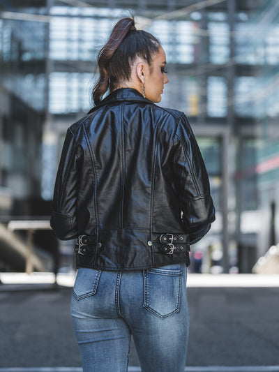 Jamila Black Leather Jacket