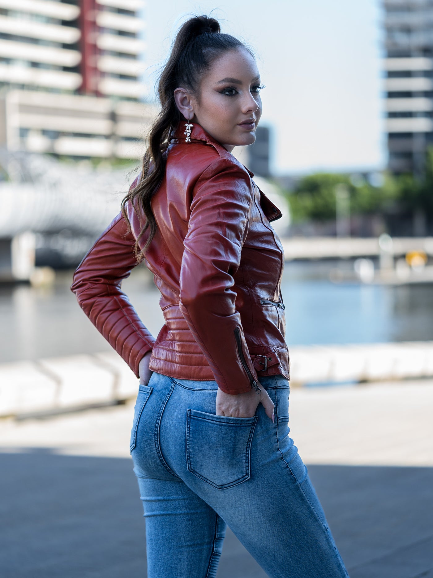 Ramona Tanned Leather Jacket