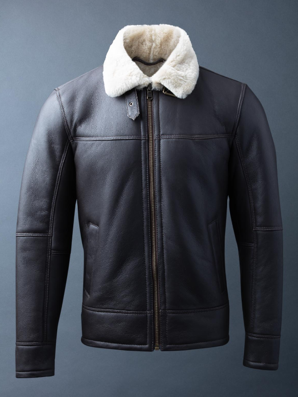 Flying Sheepskin Shearling Leather Jacket
