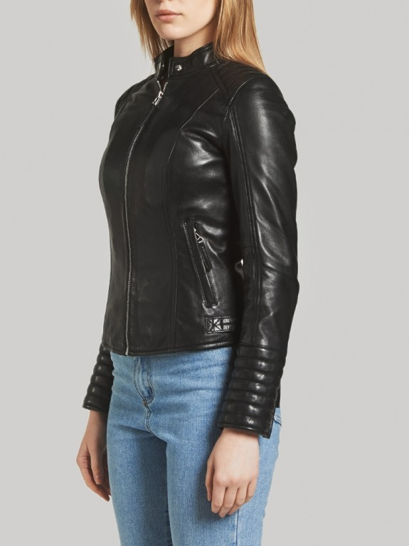 Daisy Black Leather Jacket