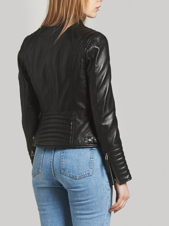 Daisy Black Leather Jacket