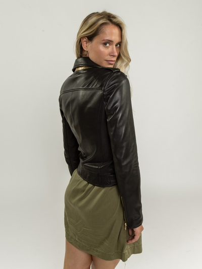 Evie Black Leather Jacket