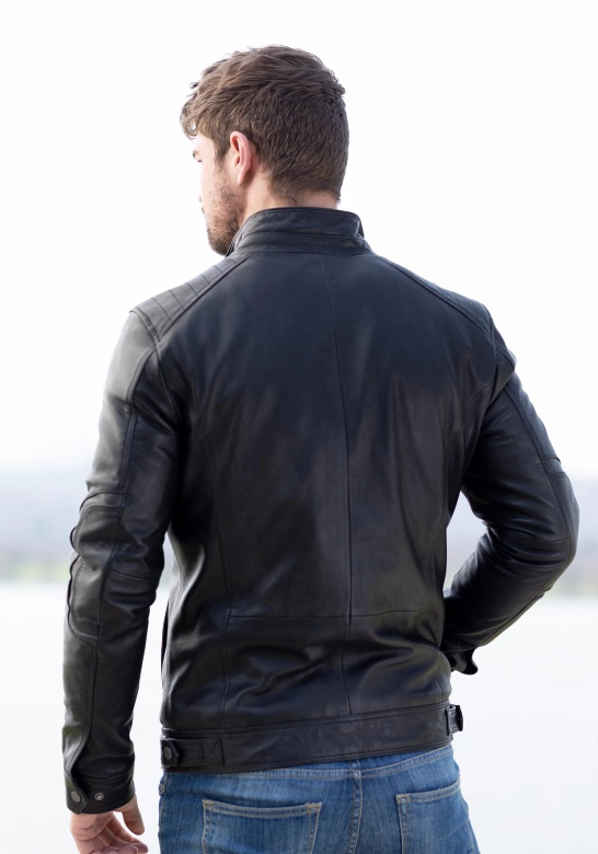 Hubert Black Leather Jacket