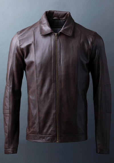 Ervin Dark Brown Leather Jacket