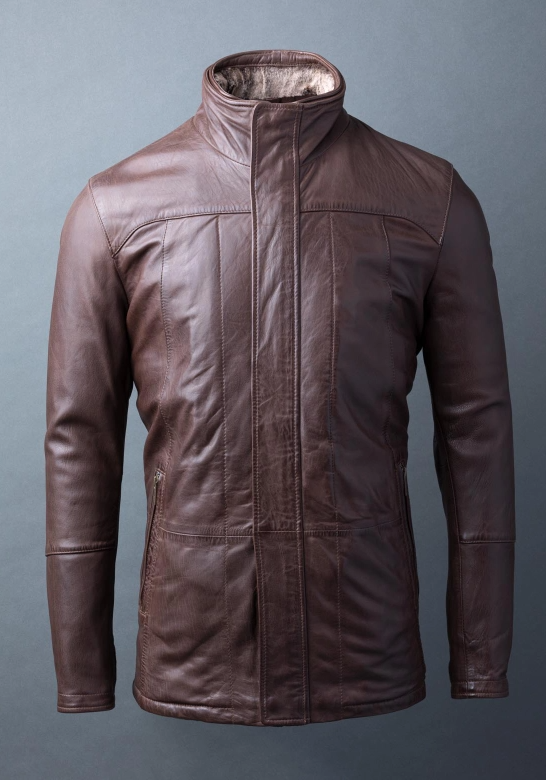 Rolph Brown Leather coat