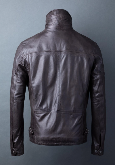 Dexter Dark Brown Leather Jacket