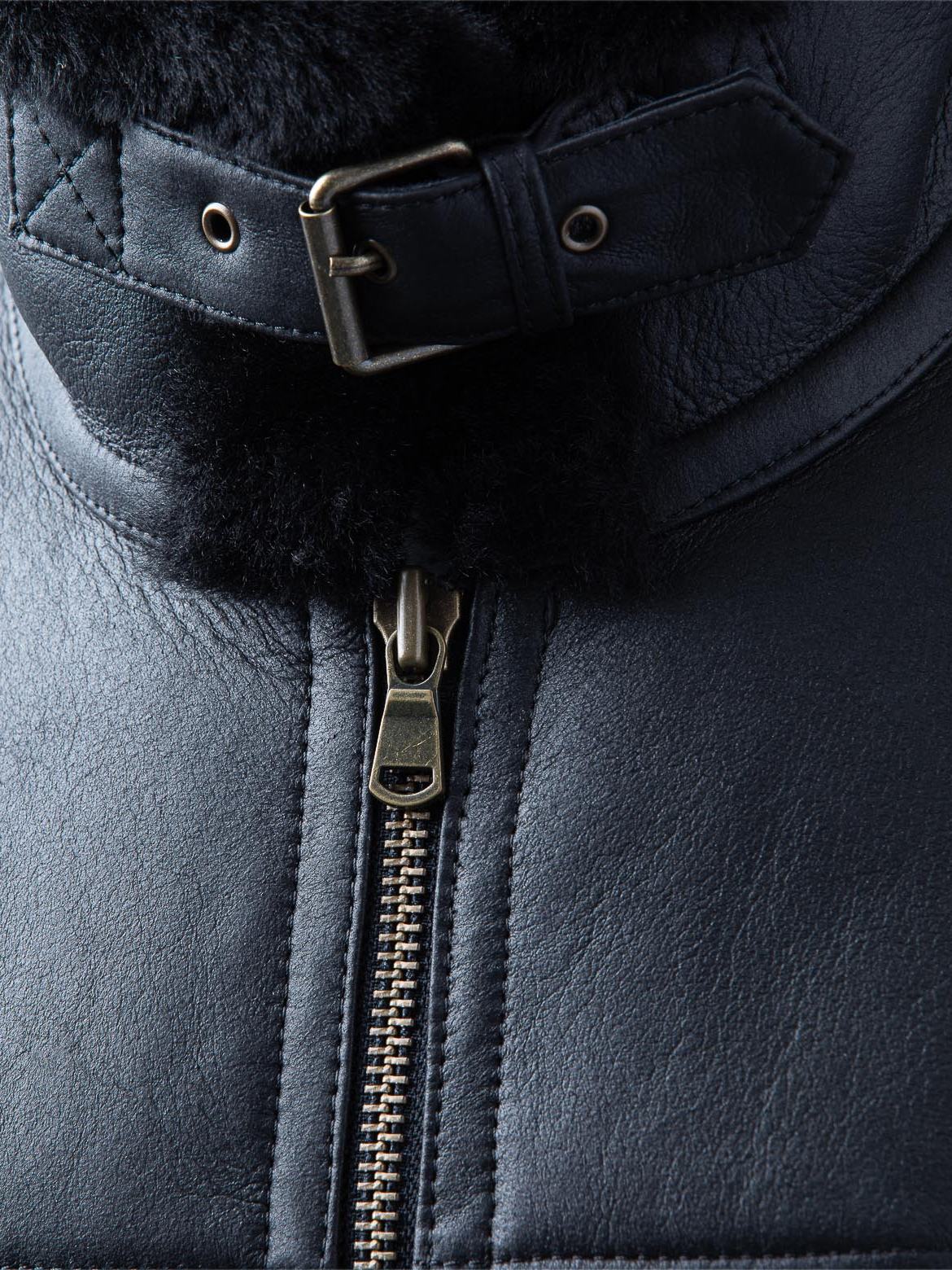 Men's Sheepskin Shearling Leather Jacket