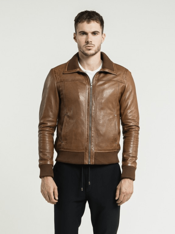 Asher Brown Leather Jacket – Sculpt Leather Jackets
