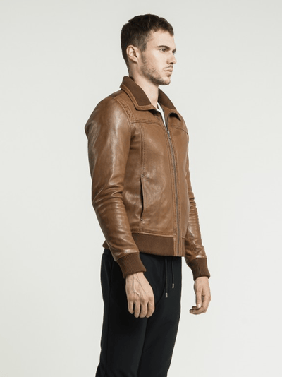 Sculpt Australia mens leather jacket Asher Brown Leather Jacket