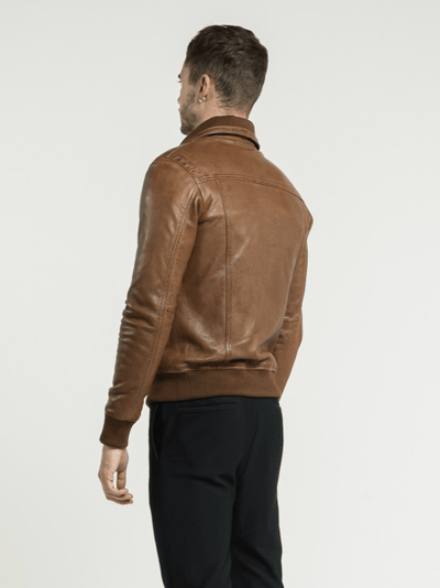 Sculpt Australia mens leather jacket Asher Brown Leather Jacket