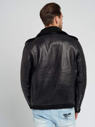 Sculpt Australia mens leather jacket Ashton Shearling Leather Jacket