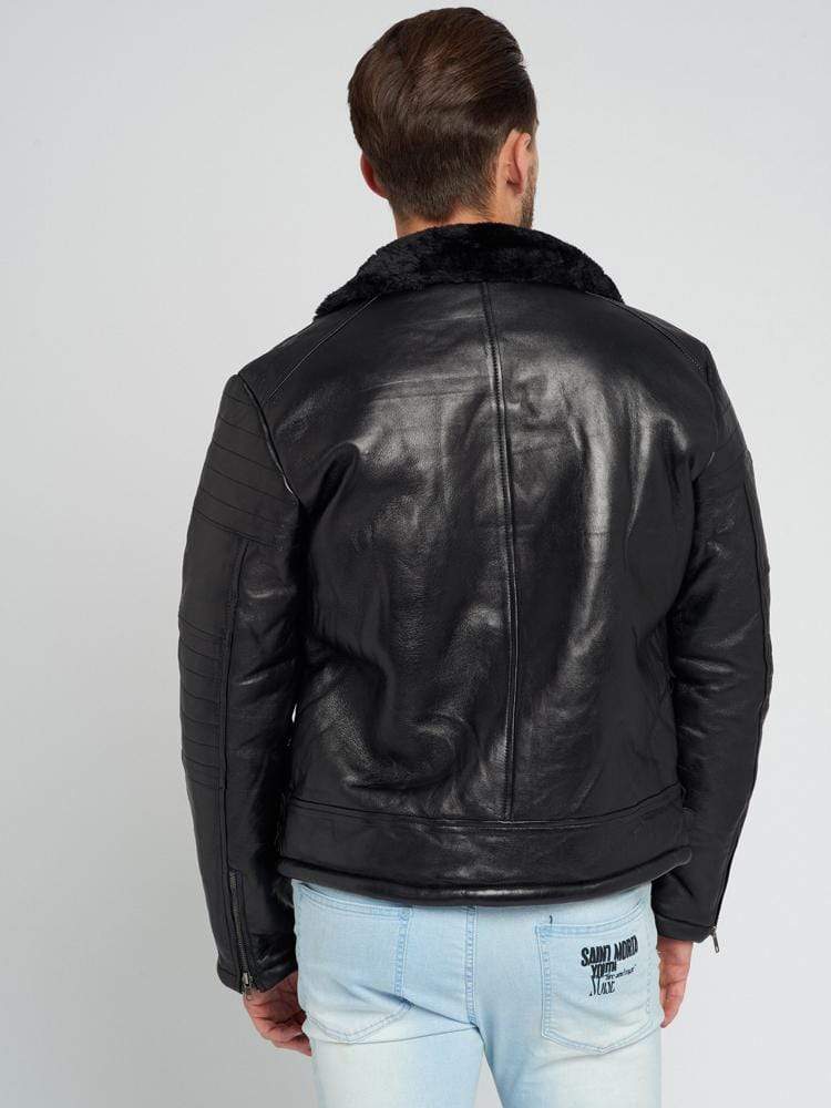 Sculpt Australia mens leather jacket Austin Shearling Leather Jacket