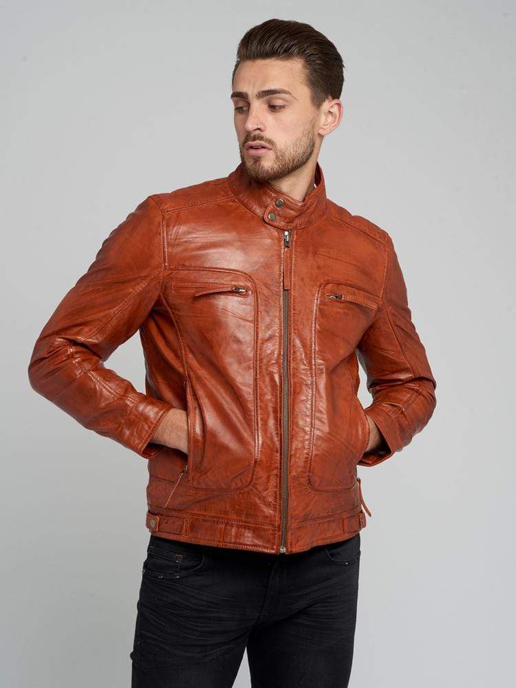 Sculpt Australia mens leather jacket Casey Tanned Leather Jacket