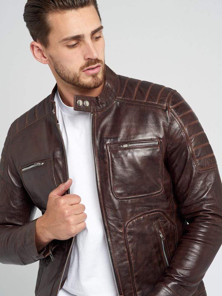 Sculpt Australia mens leather jacket Charlie brown Leather Jacket