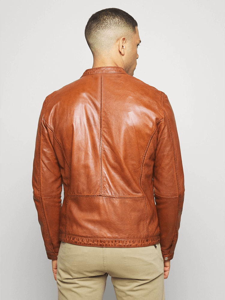 Duncan Brown Leather Jacket