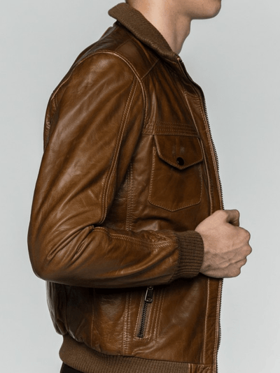 Sculpt Australia mens leather jacket Gael Brown Leather Jacket