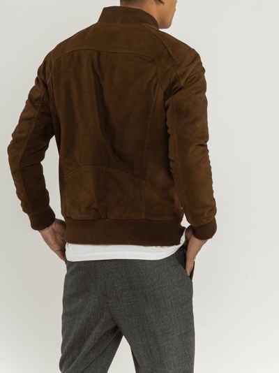 Sculpt Australia mens leather jacket Harvey Brown Suede Leather Jacket
