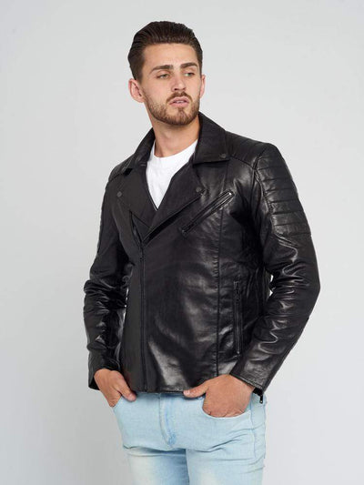 Sculpt Australia mens leather jacket Jayden Black Leather Jacket
