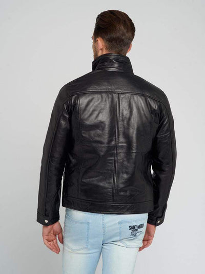 Sculpt Australia mens leather jacket Kevin Black Leather Jacket