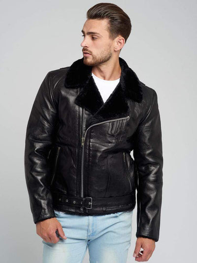 Sculpt Australia mens leather jacket Kinlay Shearling Leather Jacket